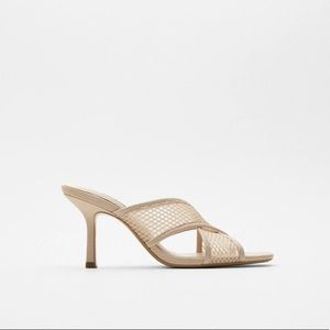 Zara mesh heeled sandals